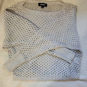 ⚡️sale⚡️🆕️ EXPRESS Glittered Crop Gray Sweater